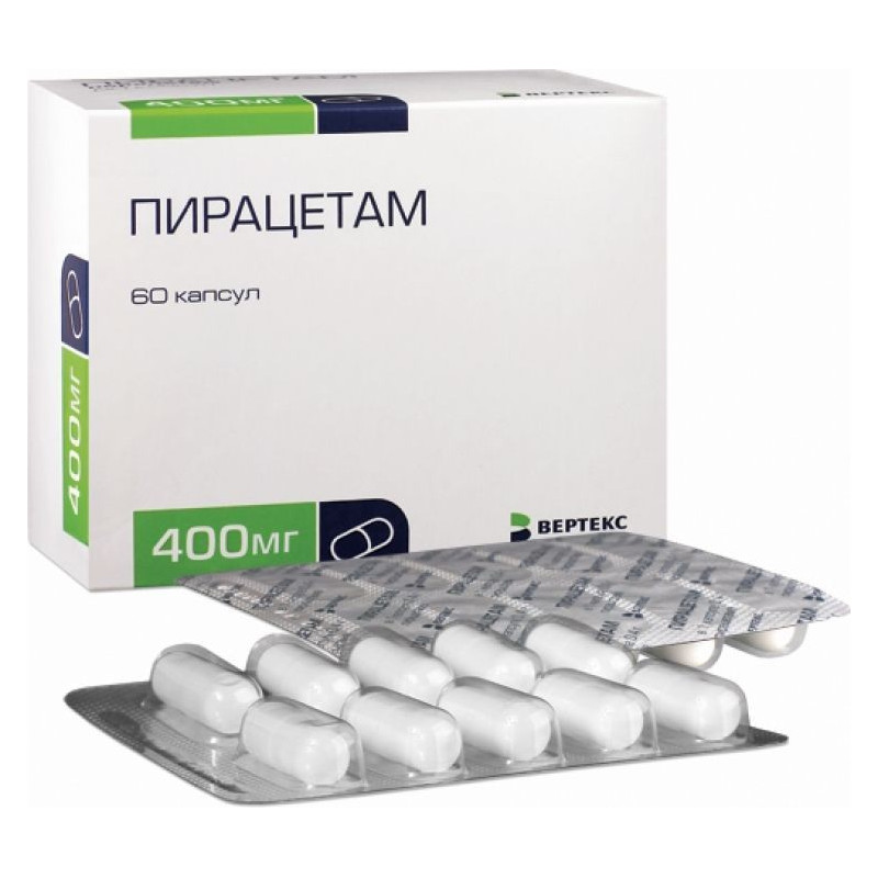 Buy Piracetam capsules 400mg №60