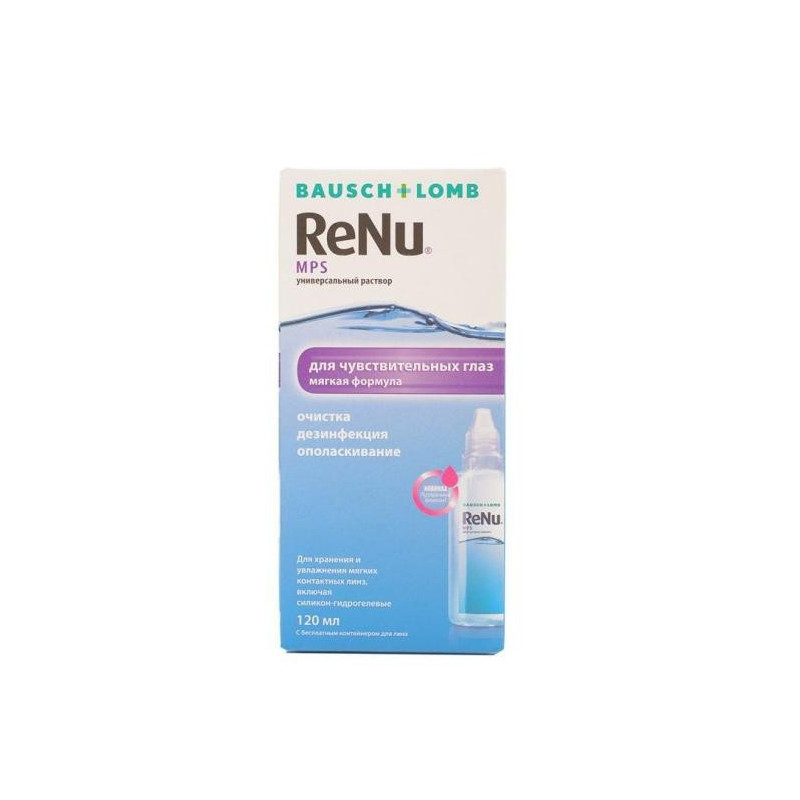 Buy Renu solution for the care of contact lenses 120ml