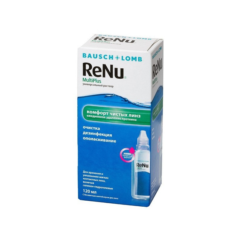 Buy Renu multiplus solution with protein cleaner 120ml