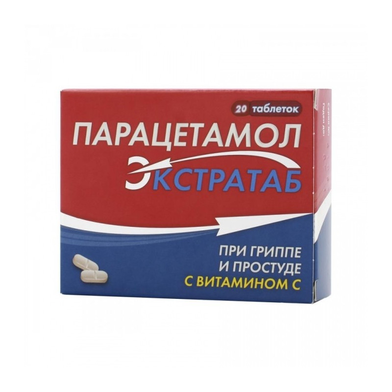 Buy Paracetamol extratab tablets 500mg + 150mg №20