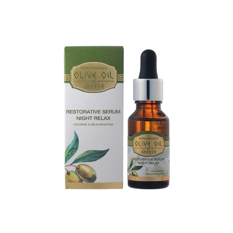 Buy Olive oil of greece (Olive oil of Greece) nightly facial serum for restoring 20ml