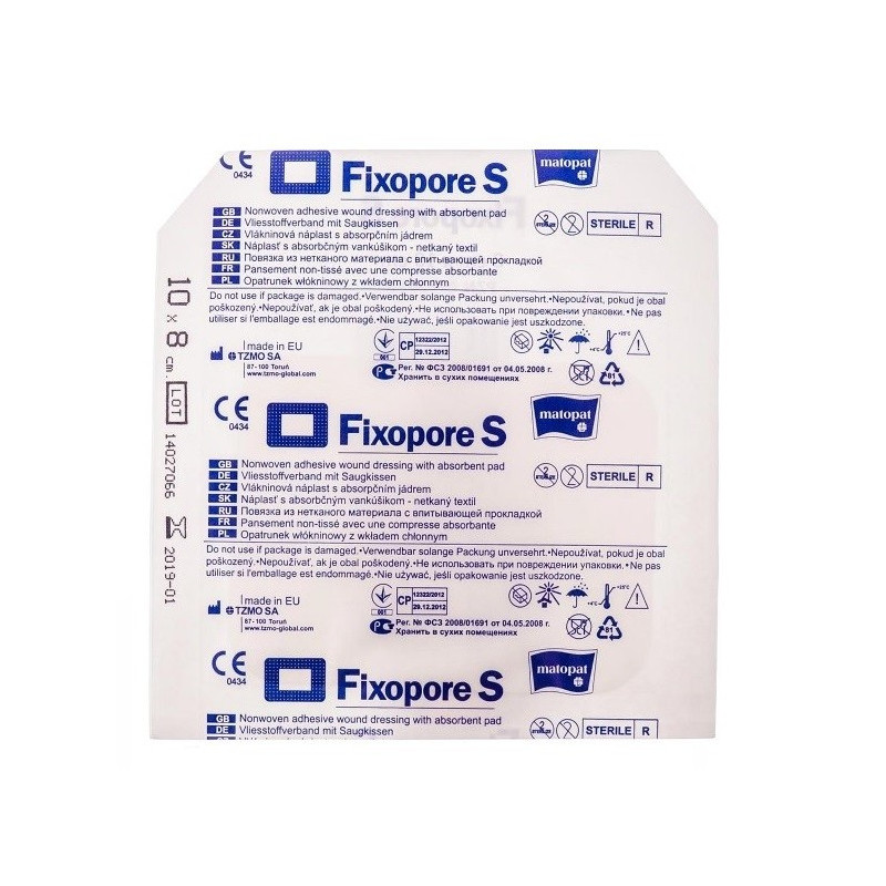 Buy Mathop fixpore s dressing with absorbent pad 8x10cm №1