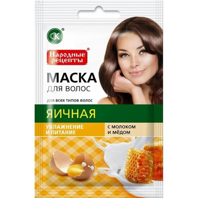 Buy Mask for hair folk recipes egg 30ml