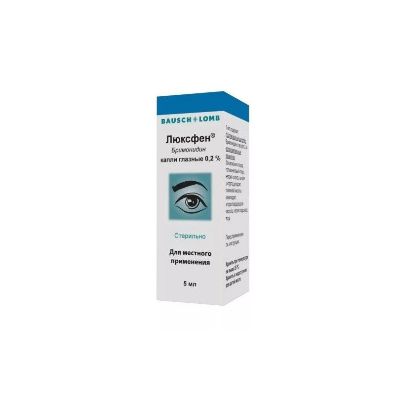 Buy Luxufen eye drops dropper bottle 0.2% 5ml