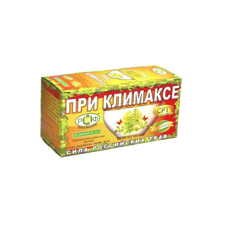 Buy Herbal tea is the power of Russia. Herbs No. 16 with menopause filter pack 1.5g No. 20