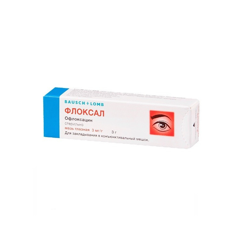 Buy Floksal eye ointment 0.3% 3g