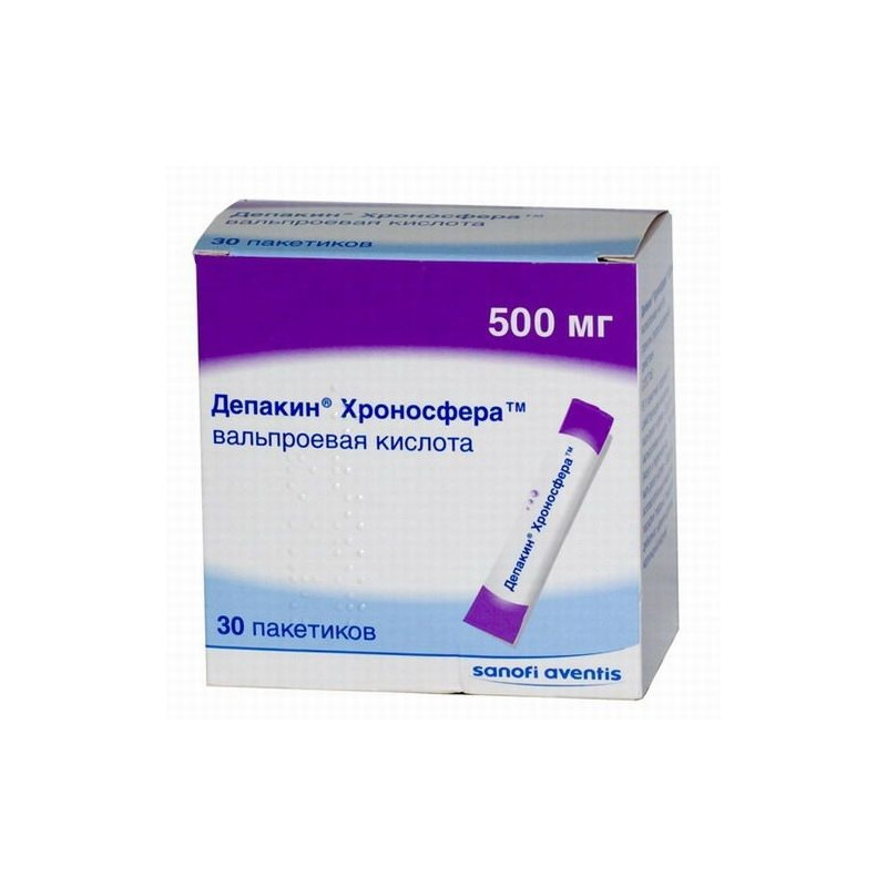 Buy Depakine chronosphere granules of prolonged action 500mg pack No. 30