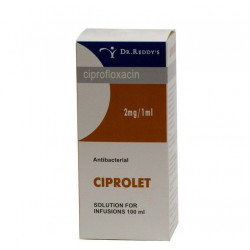 Buy Ciprolet Infusion Solution 200mg 100ml bottle