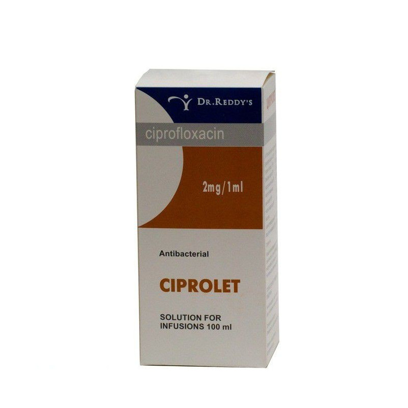 Buy Ciprolet Infusion Solution 200mg 100ml bottle