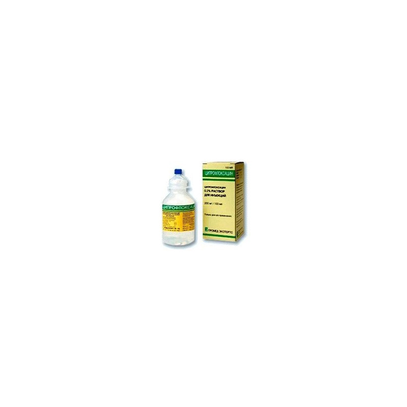 Buy Ciprofloxacin solution for infusion 200mg 100ml bottle