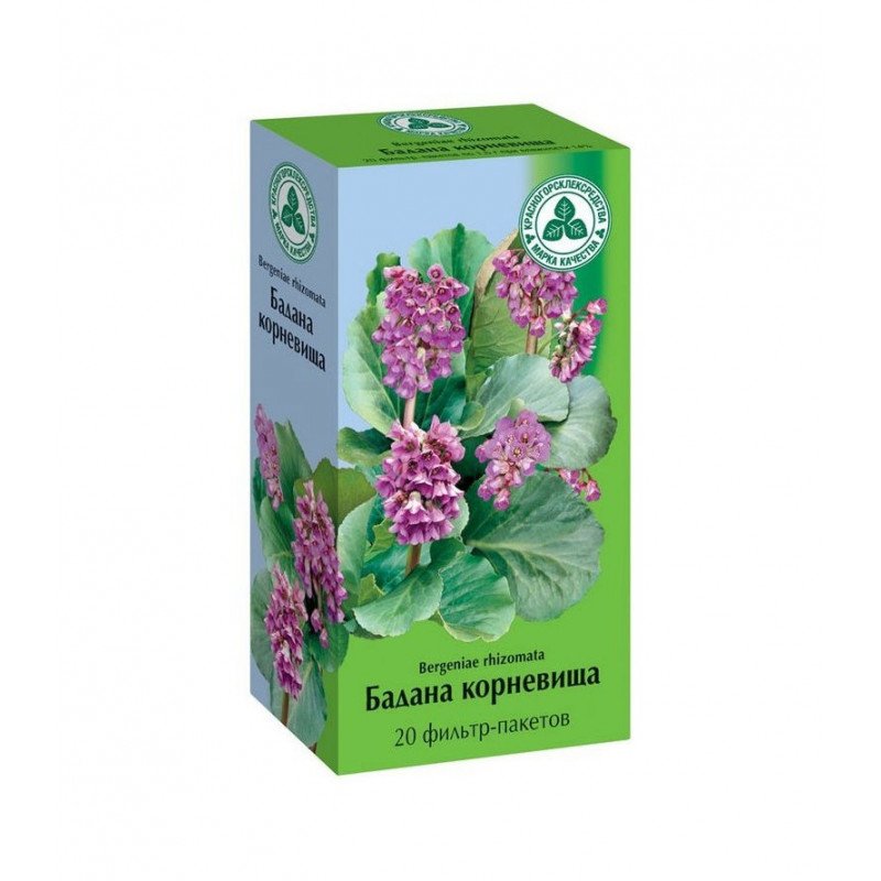 Buy Bergenia rhizome filter package 1.5g №20