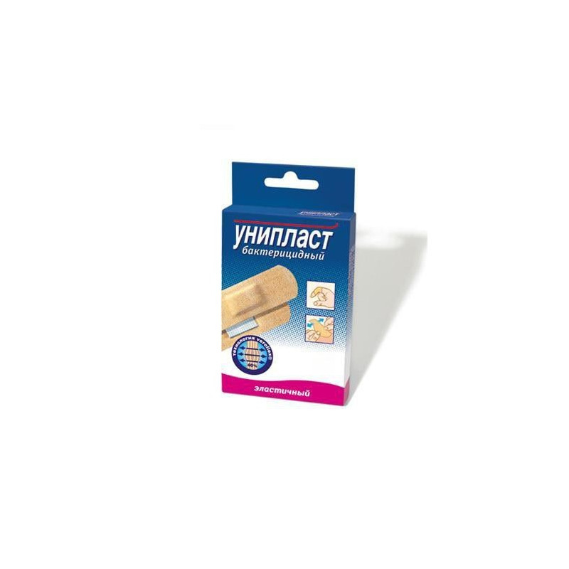 Buy Adhesive plaster uniplast bactericidal elastic No. 8