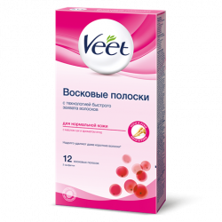 Buy Veet (viit) wax strips for depilation for normal skin