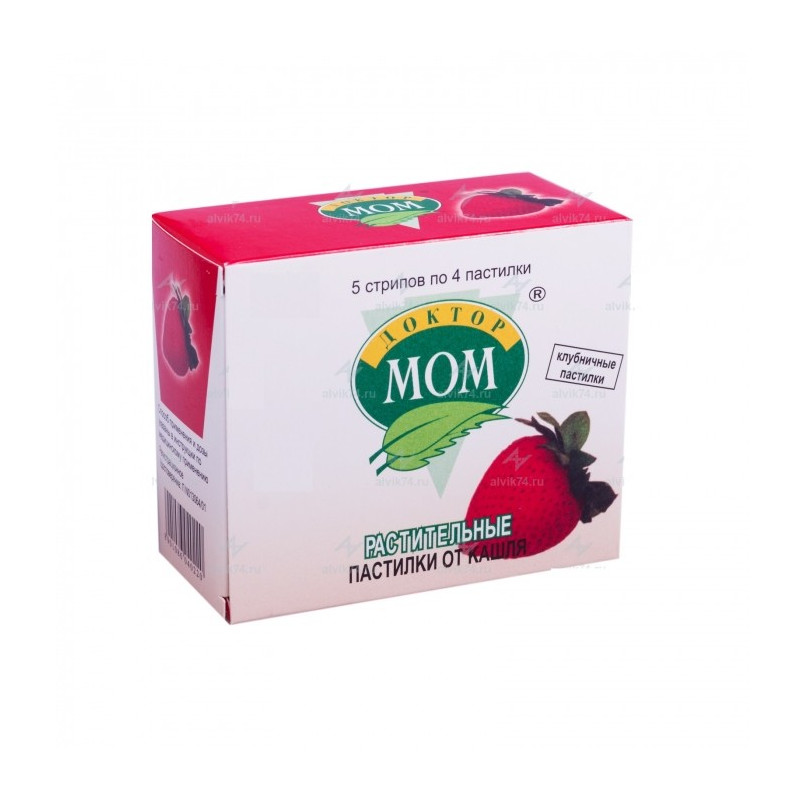 Buy Doctor mom pastilles for cough number 20 strawberry
