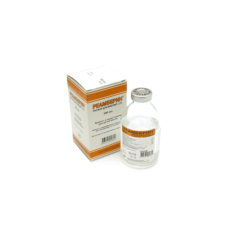 Buy Reamberin solution for infusions 1.5% 200ml