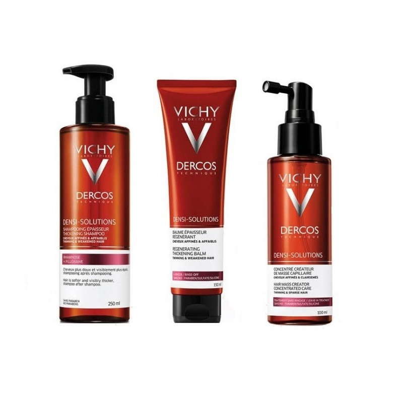 Buy Vichy (Vichy) Derkos Densi-Solyushch a set (shampoo 250ml + serum 100ml + balm 150ml)