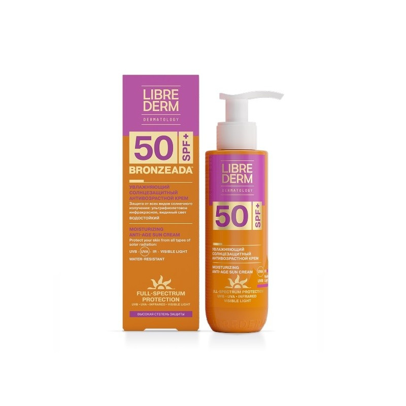 Buy Librederm (librederm) bronziada sunscreen cream anti-age spf50 bottle 150ml