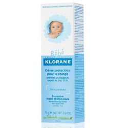 Buy Klorane (kloran) bebe cream protective for changing diapers 75ml