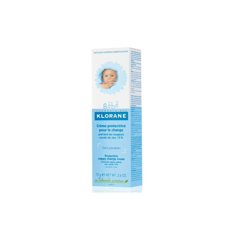 Buy Klorane (kloran) bebe cream protective for changing diapers 75ml