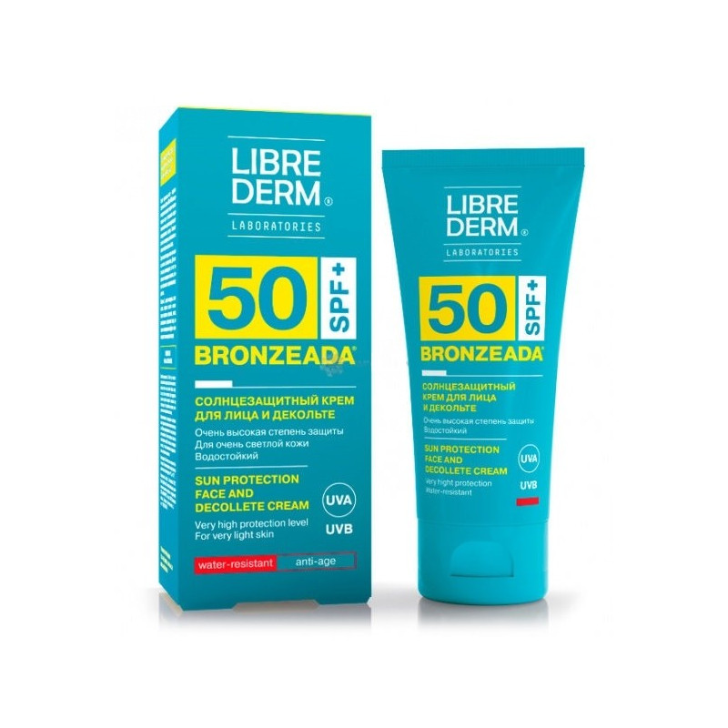 Buy Librederm (librederm) bronziada face and decollete cream spf50 tube 50ml