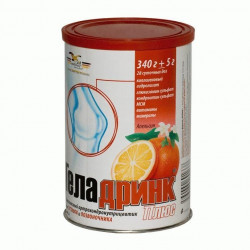 Buy Geladrink plus powder 340g orange