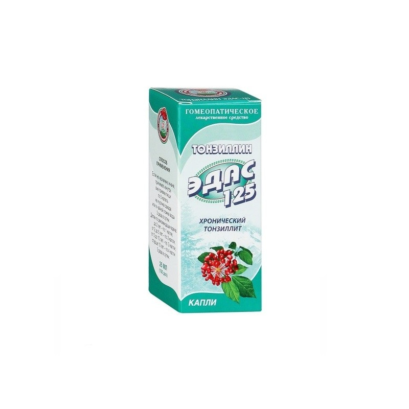 Buy Edas-125 drops 25ml (tonsillin)