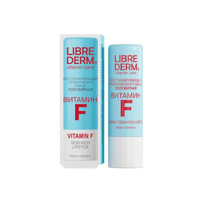 Buy Librederm (liberderm) vitamin f lipstick hygienic bold 4g