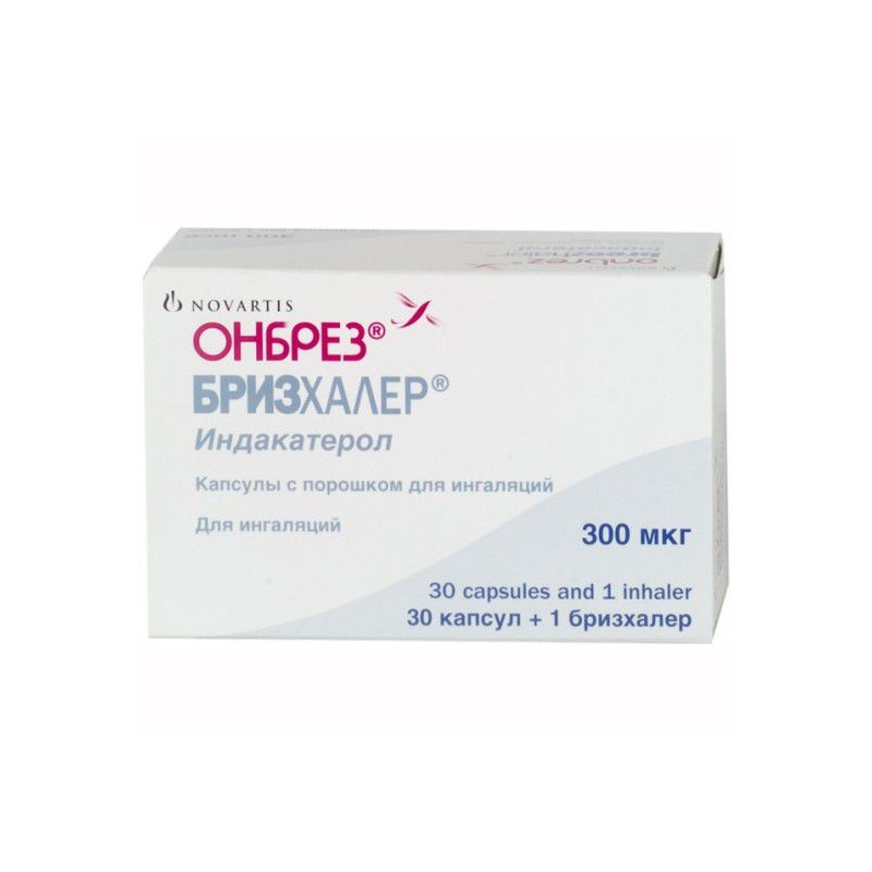 Buy Onbrez Bryzhaler capsules powder for inhalation 300mkg n30