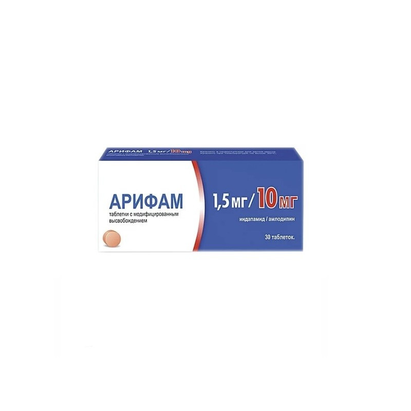 Buy Arifam coated tablets 10 + 1.5mg №30