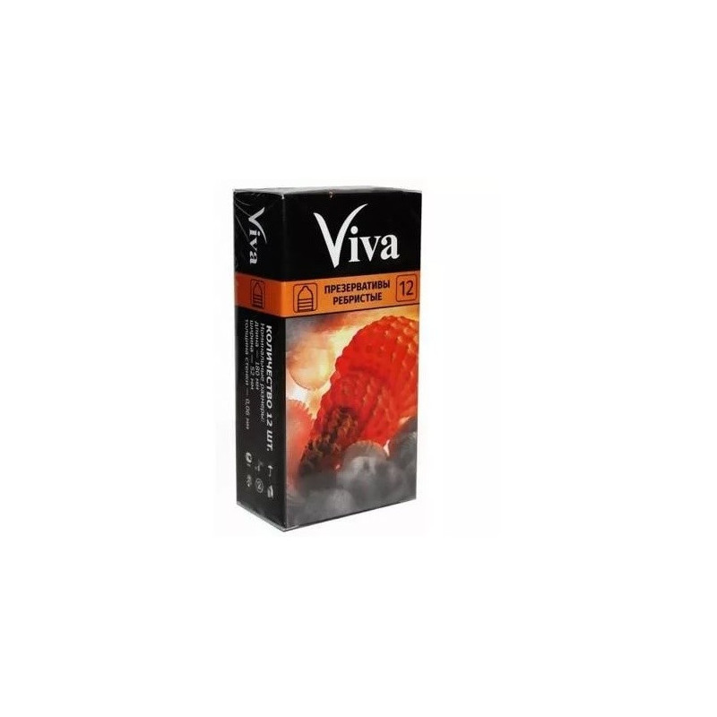 Buy Viva ribbed condoms №12
