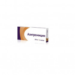 Buy Azithromycin capsules 250mg №6