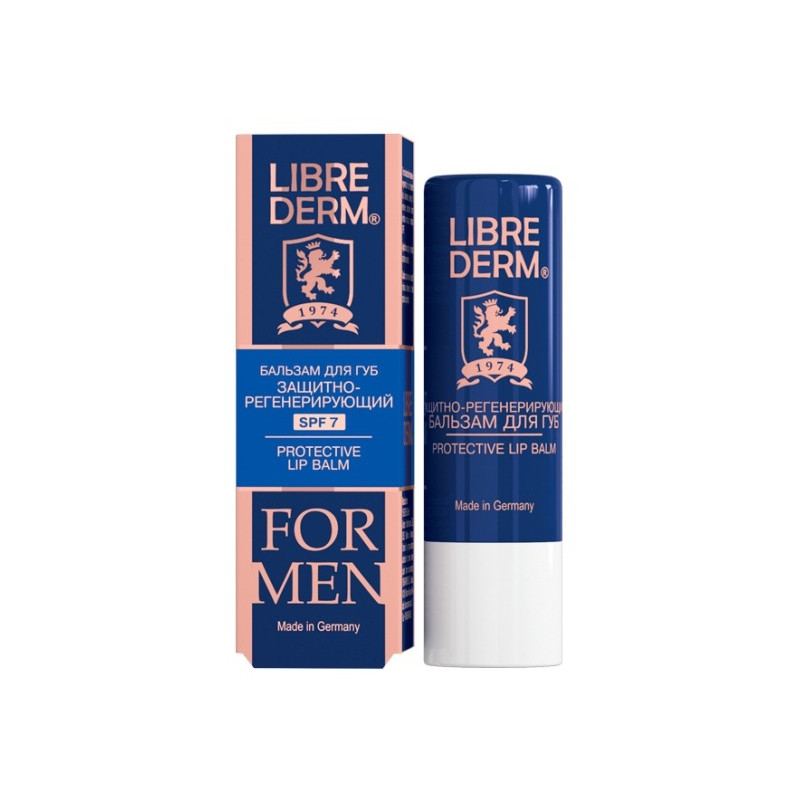 Buy Librederm (libriderm) for men lip balm protective regenerating spf7 4g