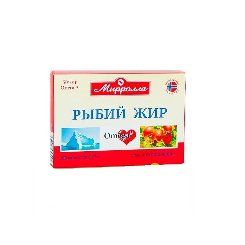 Buy Fish oil capsules of 0.3 g rosehip №100