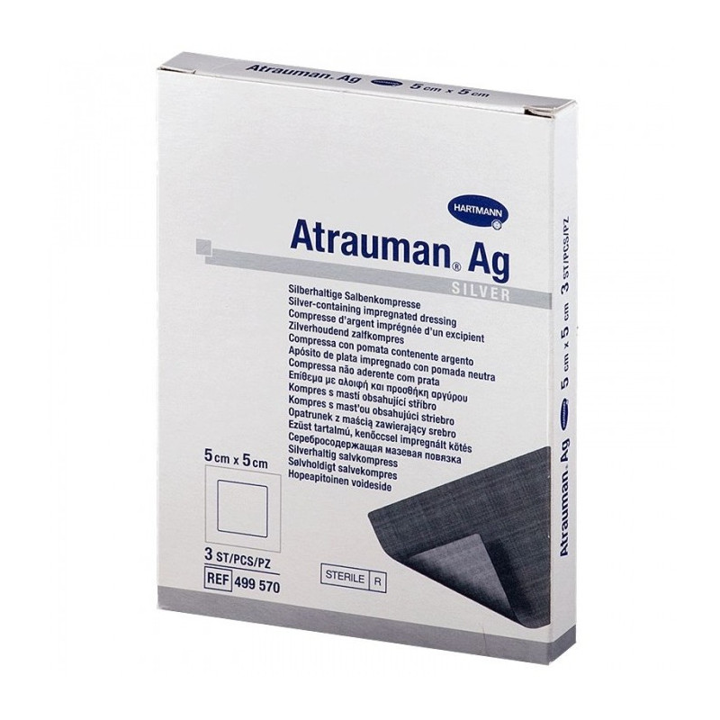 Buy Atrauman ag (atrauman) ointment dressing with silver 5x5cm №3