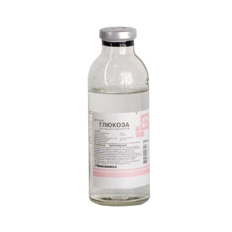 Buy Glucose solution for infusion bottle 5% 200ml