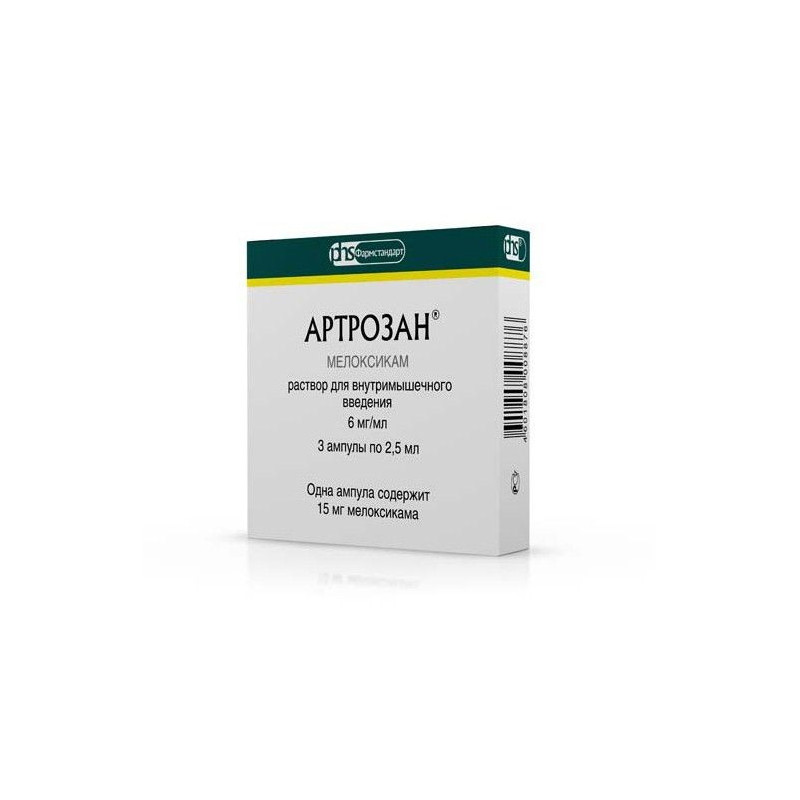 Buy Artrozan ampoules 6mg / ml 2.5ml №3