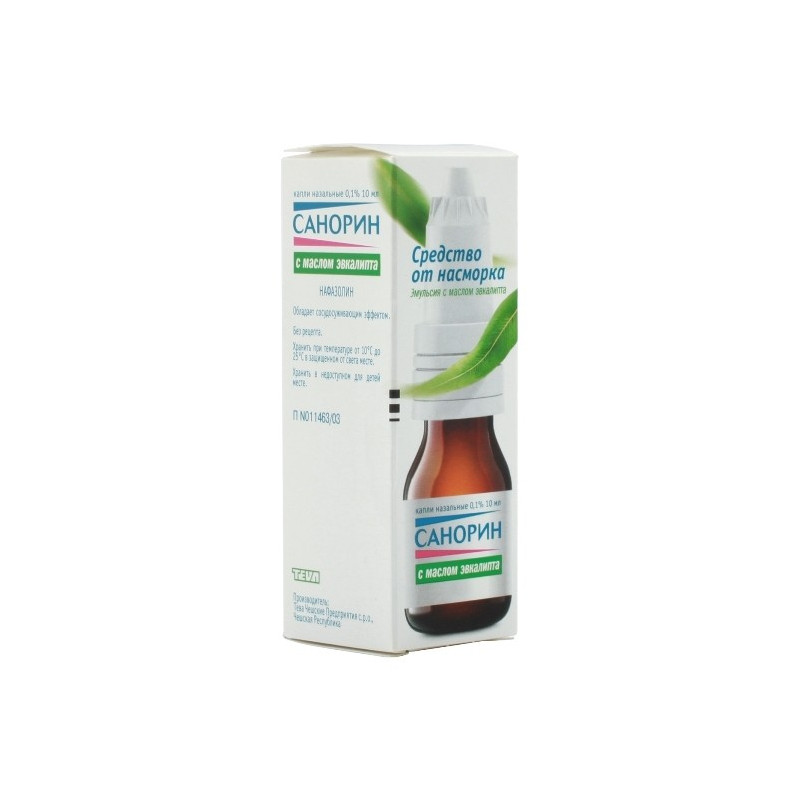 Buy Sanorin Emulsion 0.1% Vial 10ml with Eucalyptus Oil