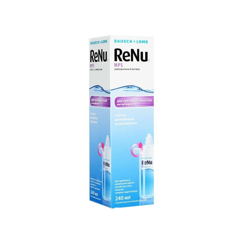 Buy Renu solution for the care of contact lenses 240ml