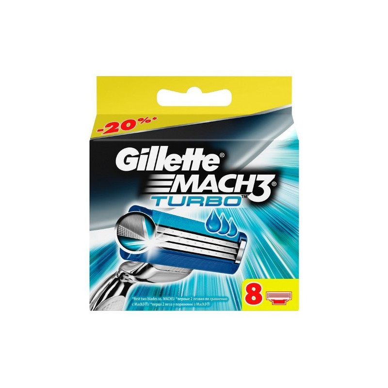 Buy Gillette Mach 3 turbo cassette (8pcs)