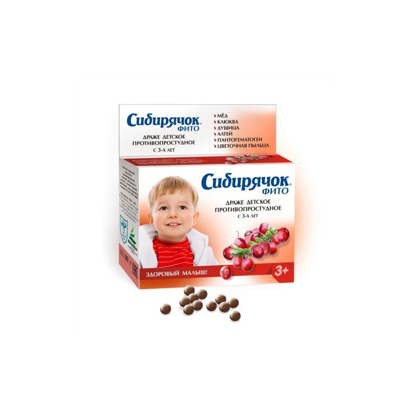 Buy Siberian phyto for children from a cold dragee 80g
