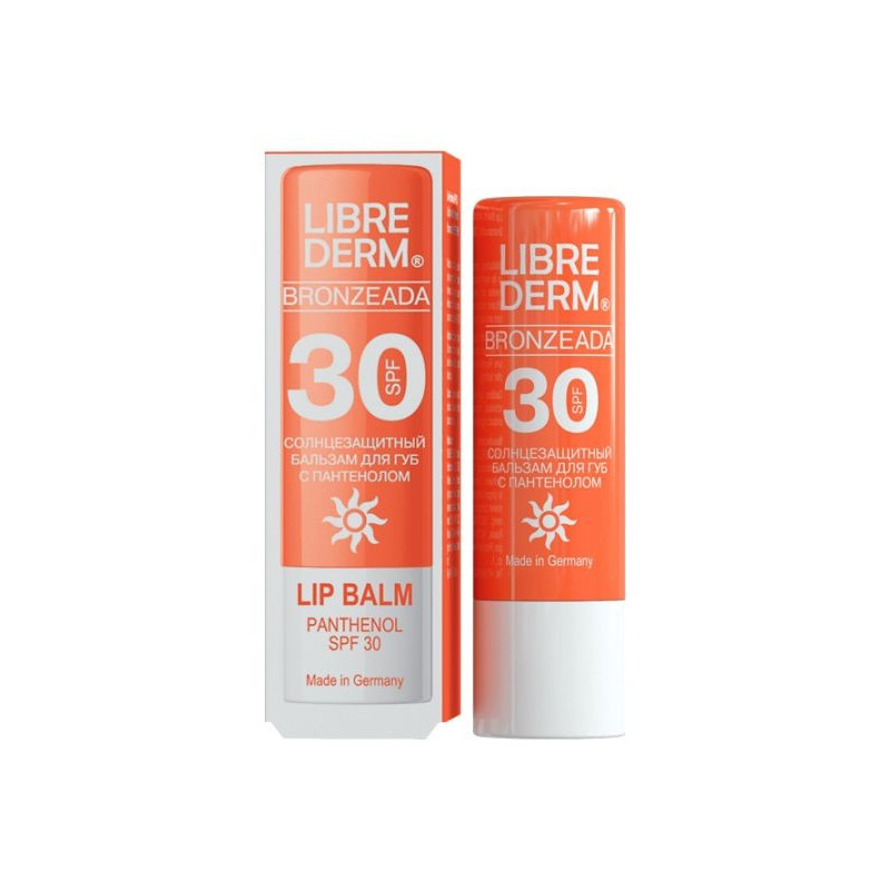 Buy Librederm (libiberm) Bronziada lip balm with panthenol sun shakers spf30 4g