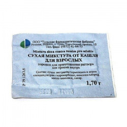 Buy Dry cough mixture for adults 1.7g