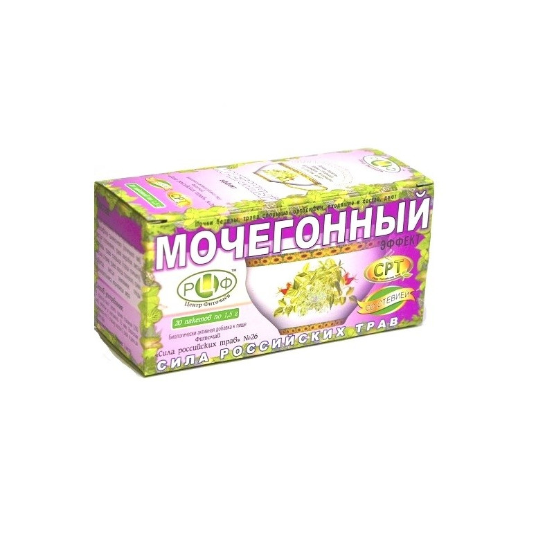 Buy Herbal tea is the power of Russia. herbs number 26 diuretic filter pack 1.5g number 20