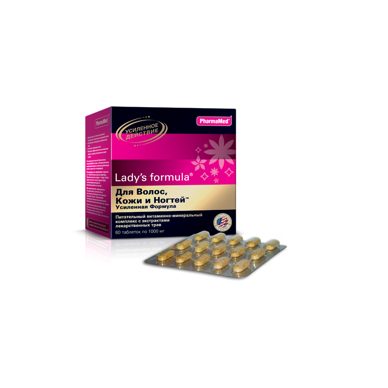 Buy Lady-with formula for hair, skin and nails tablets No. 60 reinforced