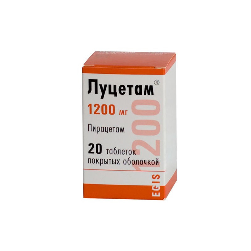 Buy Lucetam coated tablets 1200mg №20