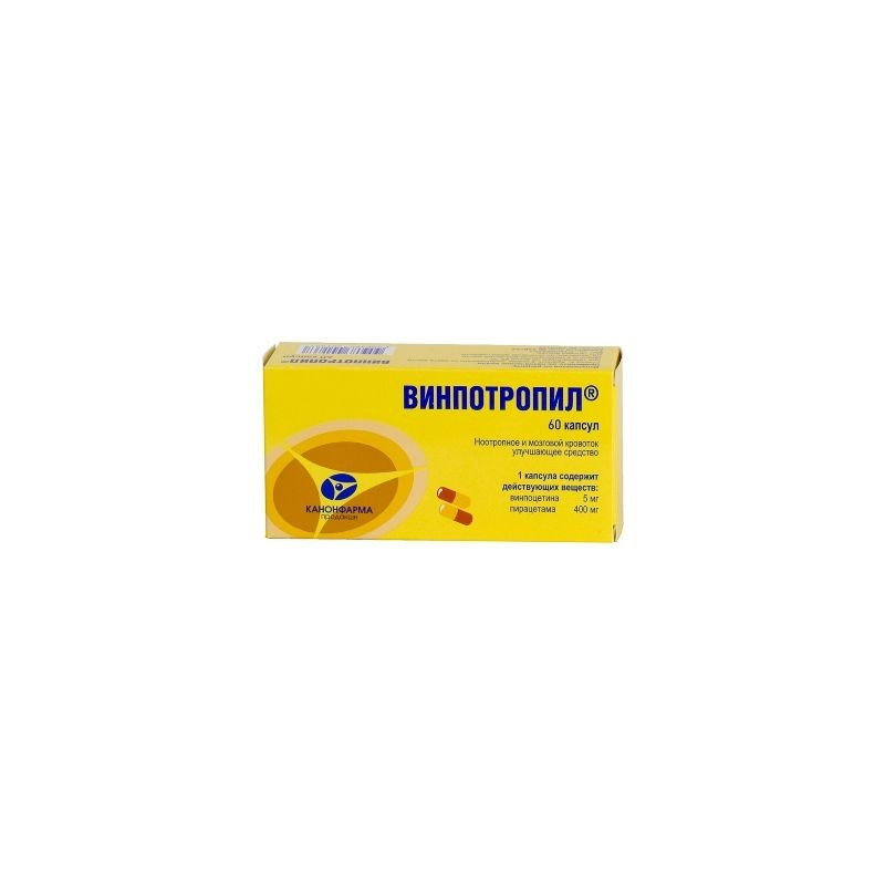 Buy Vinpotropil capsules 5mg + 400mg №60