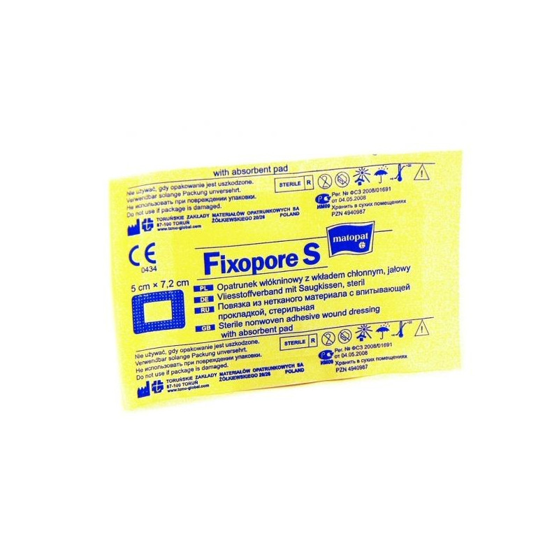 Buy Mathop fixpore s dressing with absorbent pad 5x7.2cm №1