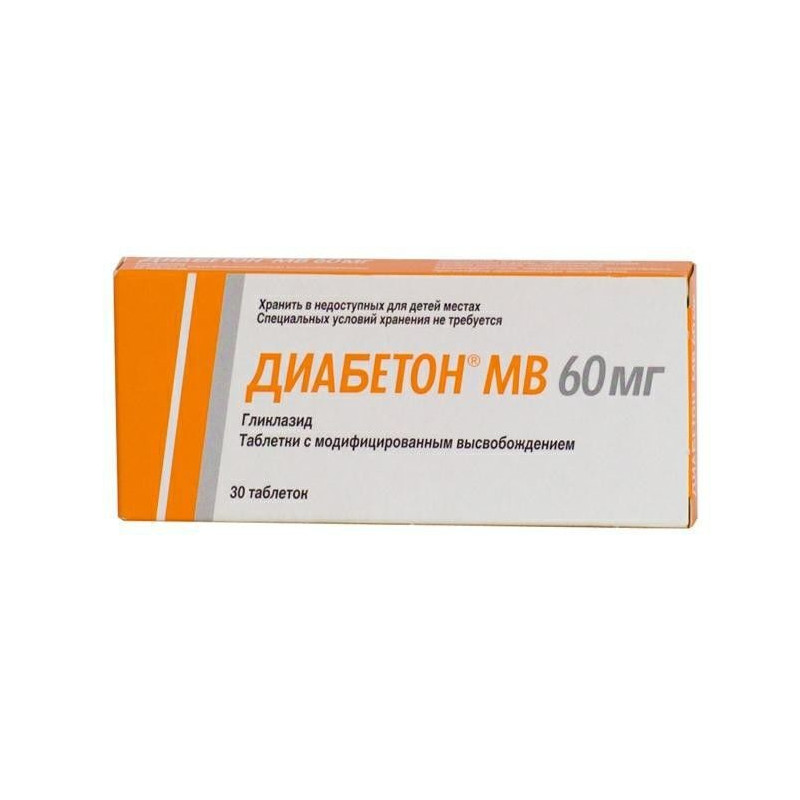 Buy Diabeton mv tablets 60mg №30