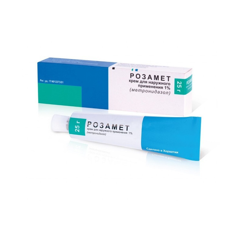 Buy Rosamet (metronidazole) cream 1% tube 25g