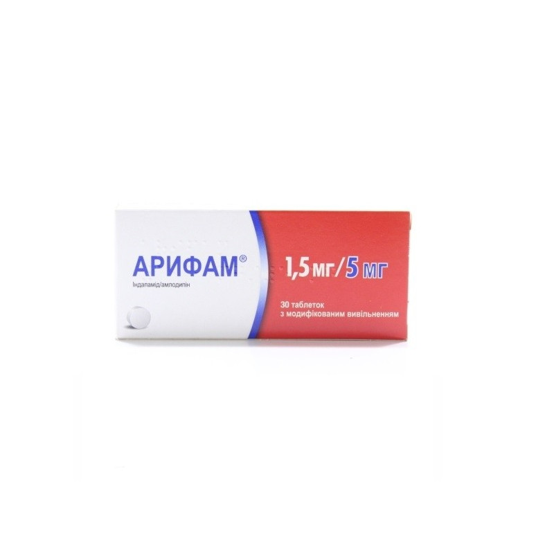 Buy Arifam coated tablets 5 + 1.5mg №30